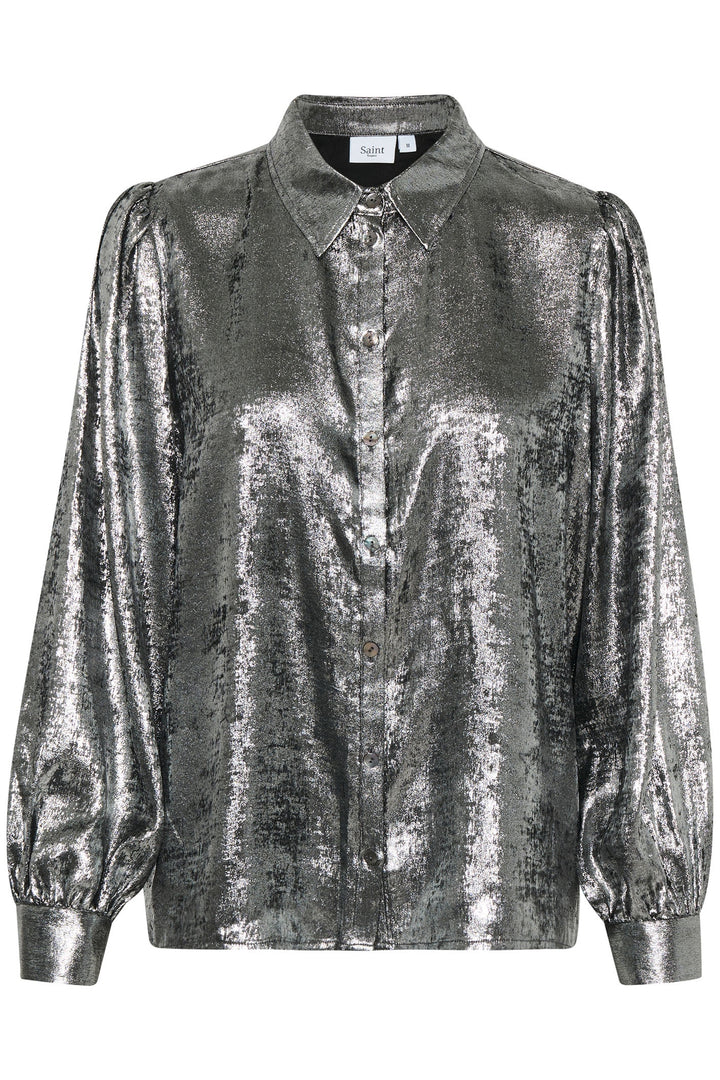 Saint Tropez 30513678 HamiSZ Shirt Silver - Dotique