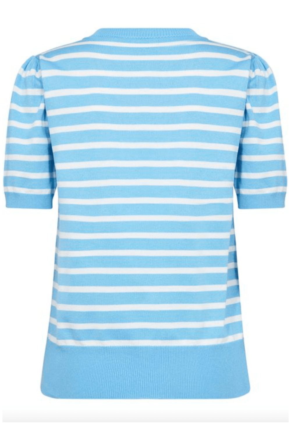 Saint Tropez 30513768 MilaSZ Short Sleeve Striped Pullover Ethereal Blue Stripe - Dotique - SAINT TROPEZ