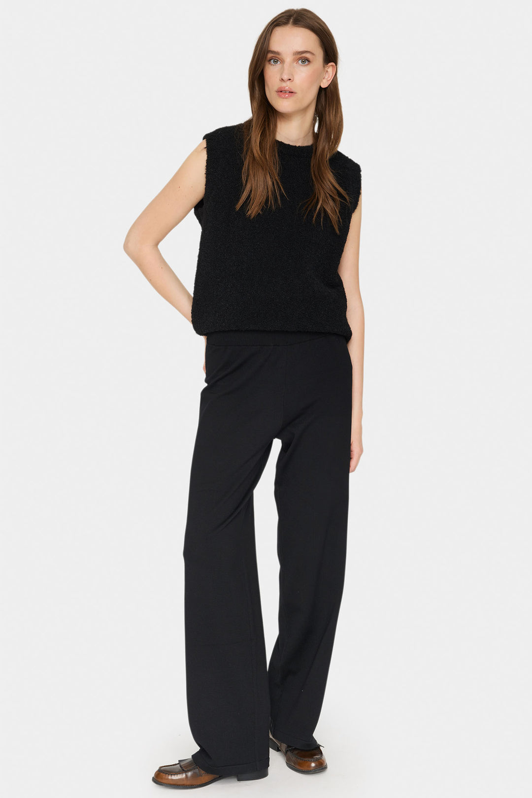 Saint Tropez MilaSZ Pants 30511095 Trousers Black - Dotique