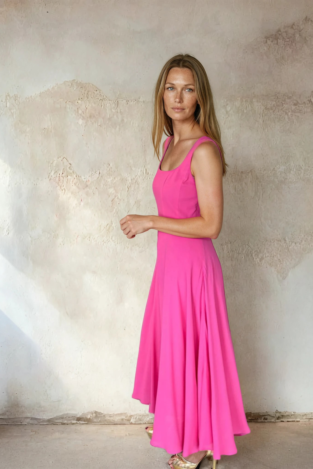 Sirens Sleeveless Pink Bella Dress