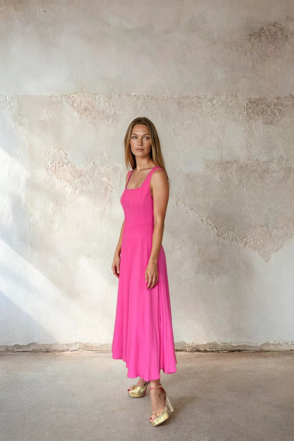 Sirens Sleeveless Pink Bella Dress