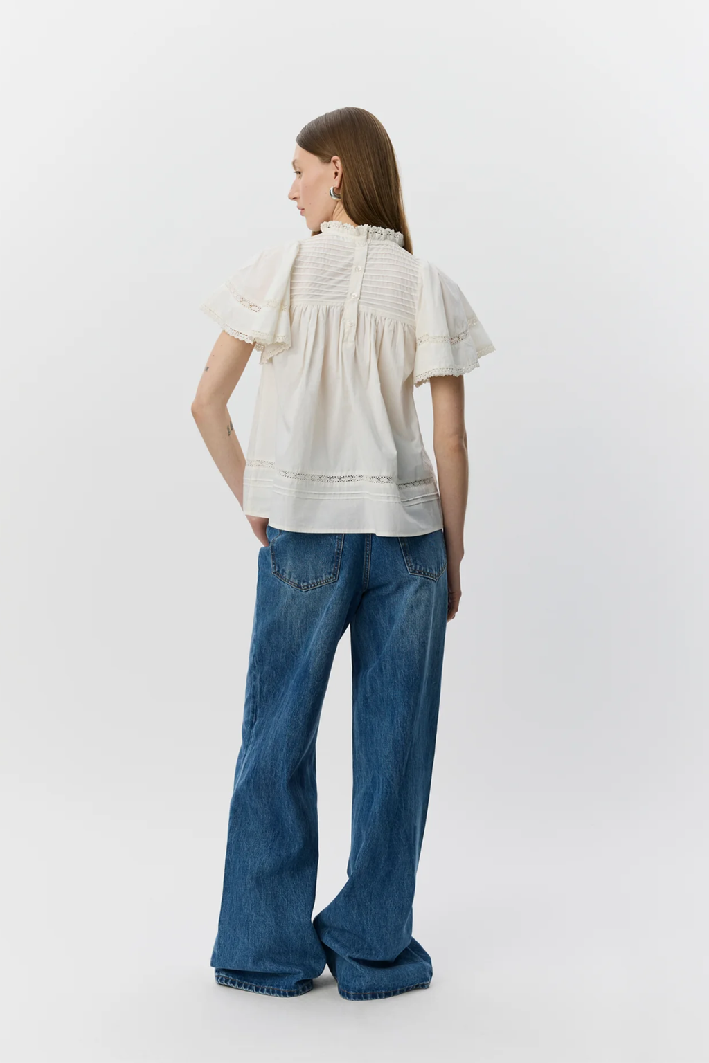 Sofie Schnoor Lilousw Light Cotton Top S262135 by Sofie Schnoor shown from back, shop Sofie Schnoor at Dotique
