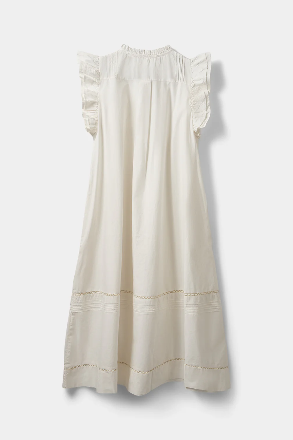 Sofie Schnoor Otaniasw Frill Cotton Dress S262147 in cream by Sofie Schnoor, shop Sofie Schnoor at Dotique.