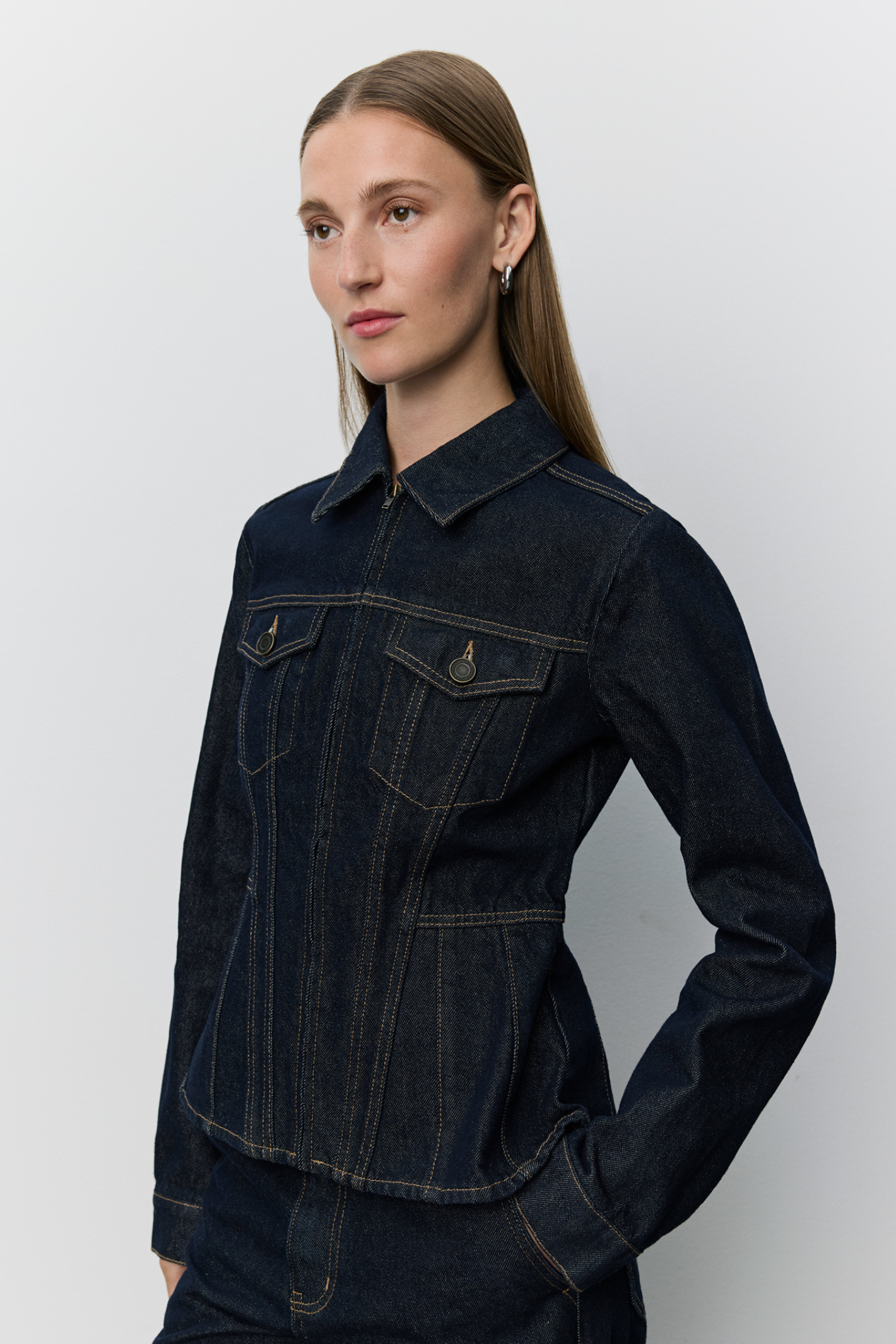 Sofie Schnoor Savakisw Slim Fit Raw Denim Jacket S263270