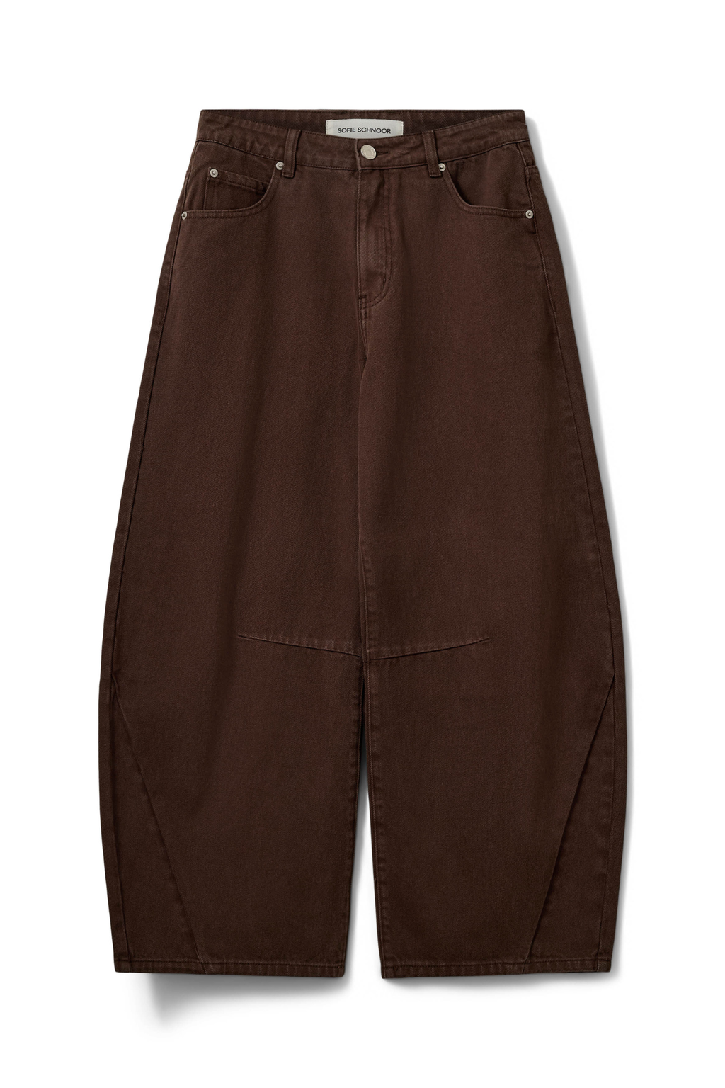 Sofie Schnoor Tomarsw Dark Brown Barrel Jeans Trousers SNOS709