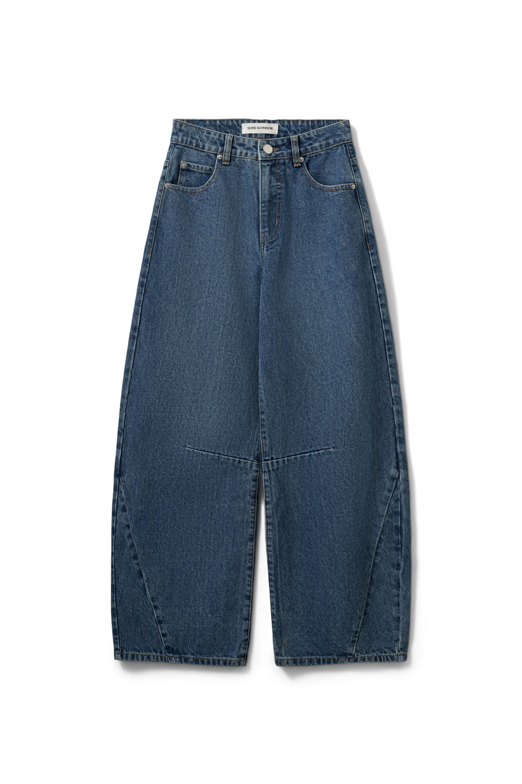 Sofie Schnoor Tomarsw Denim Blue Barrel Jeans Trousers SNOS709