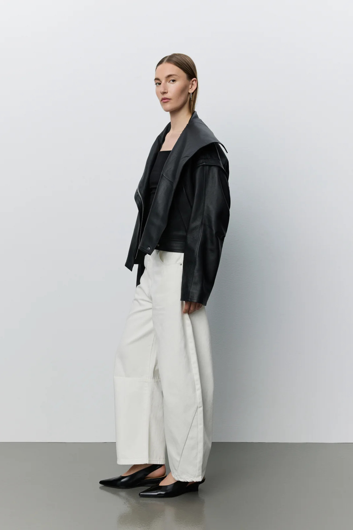 Sofie Schnoor off white barrel fit jeans – Dotique