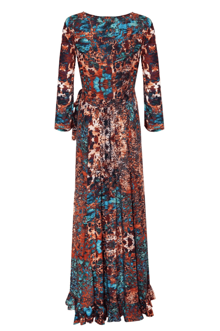 Sophia Alexia Moroccan Mirage Maxi Ruffle Wrap Dress (Short) - Dotique