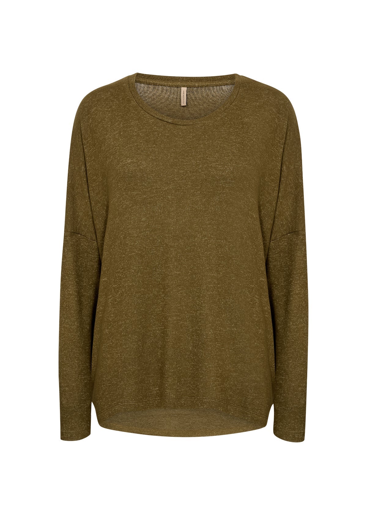 Soya Concept 24788-20 Biara Blouse Dark Olive Melange at Dotique Peak Village