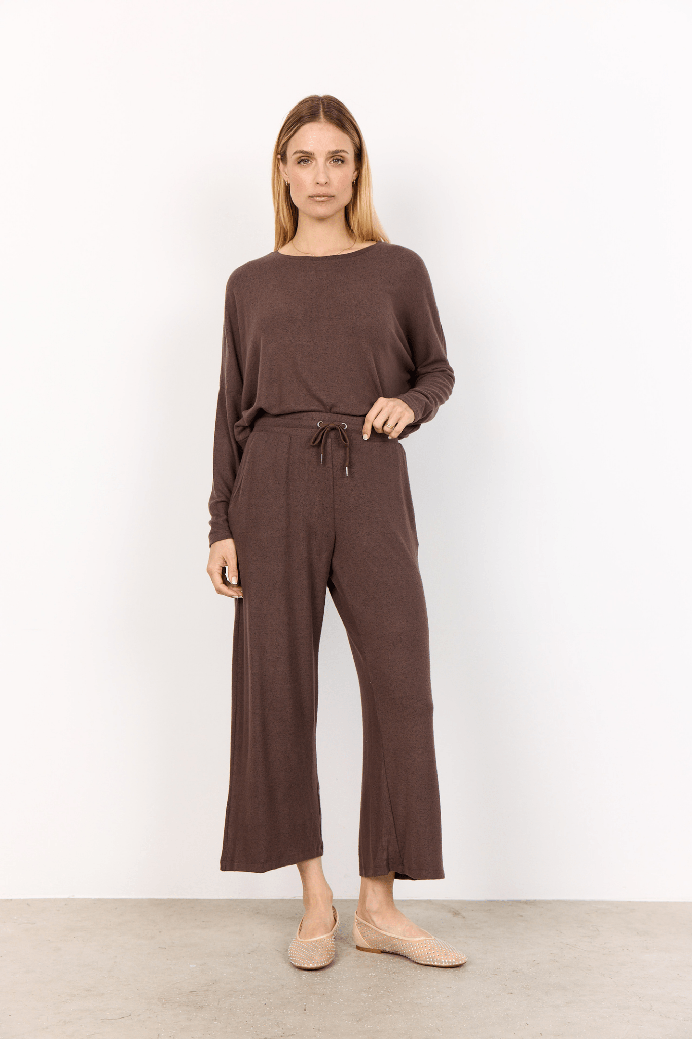 Soya Concept 25388-20 Biara Trousers Hot Fudge Melange at Dotique
