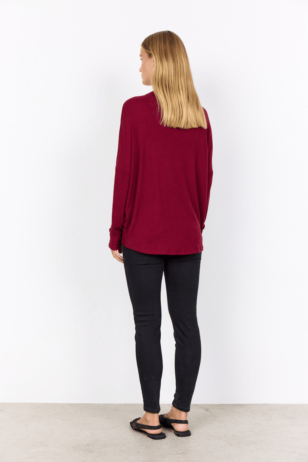 Soya Concept 25893-20 Biara Blouse Dark Red Melange