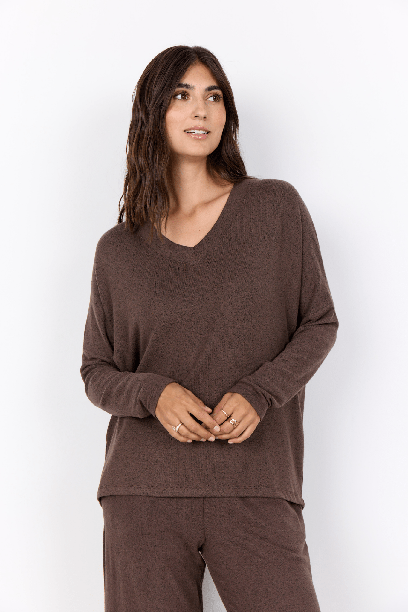 Soya Concept 25893-20 Biara Blouse Hot Fudge Melange