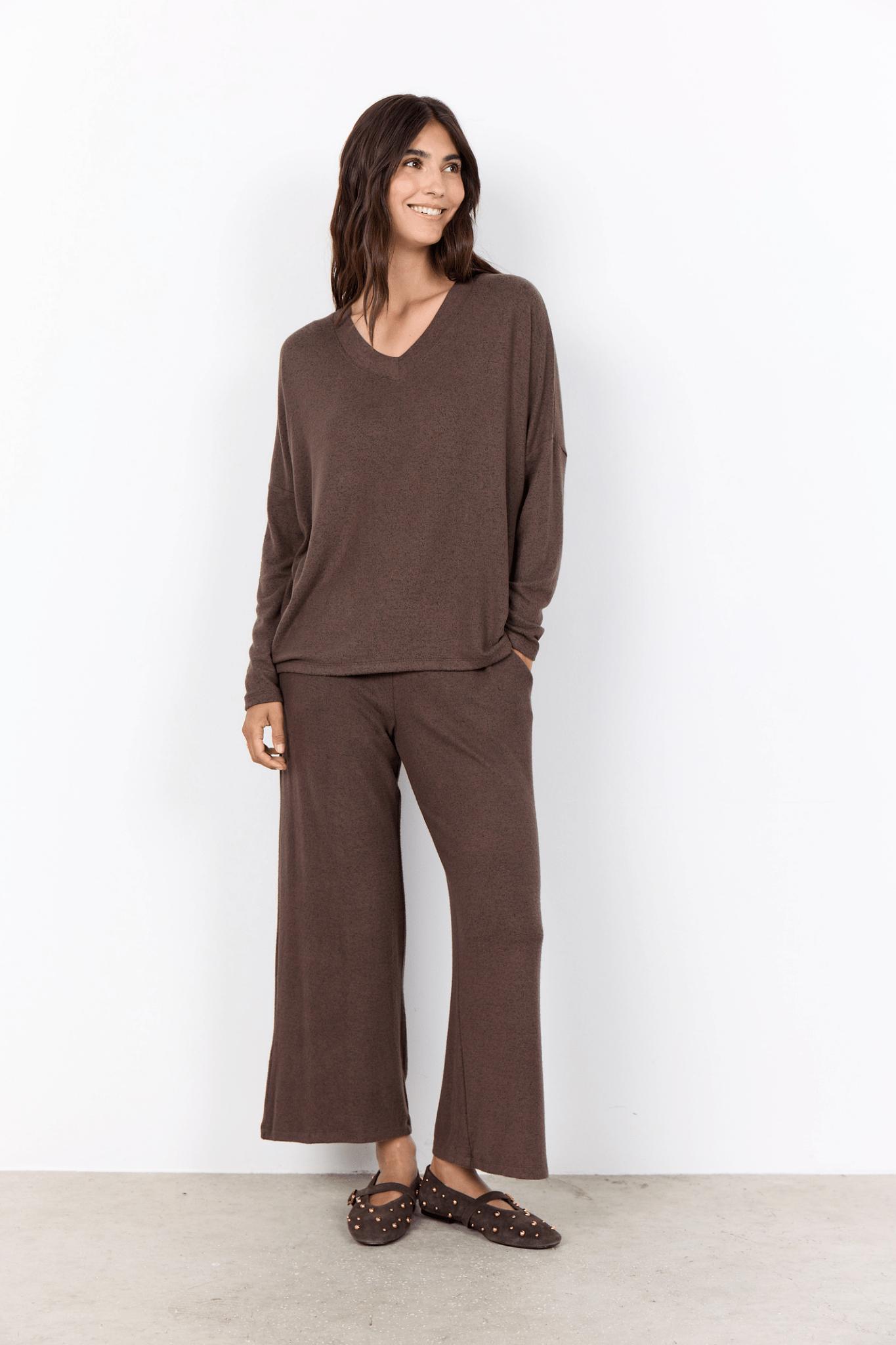 Soya Concept 25893-20 Biara Blouse Hot Fudge Melange