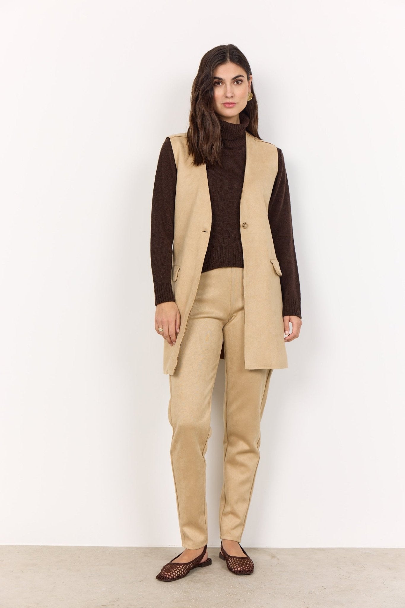 Soya Concept 27263-20 Vikka Waistcoat Sand Dotique 