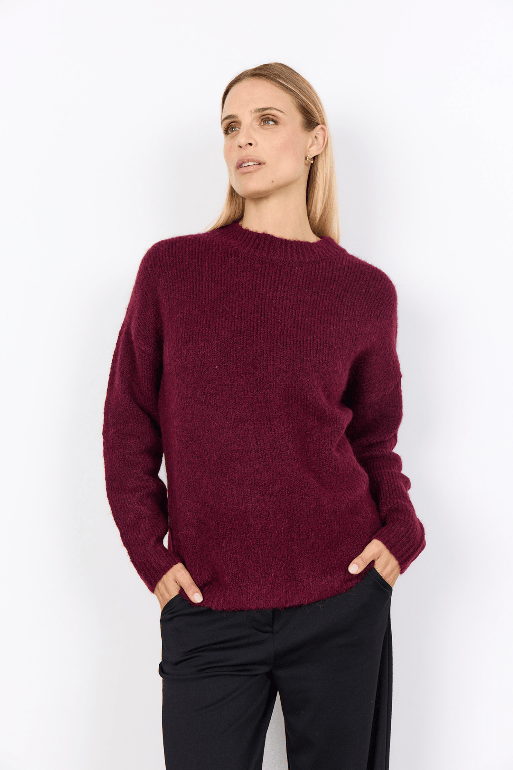 Soya Concept 33331-20 Gunna Jumper Dark Red Melange