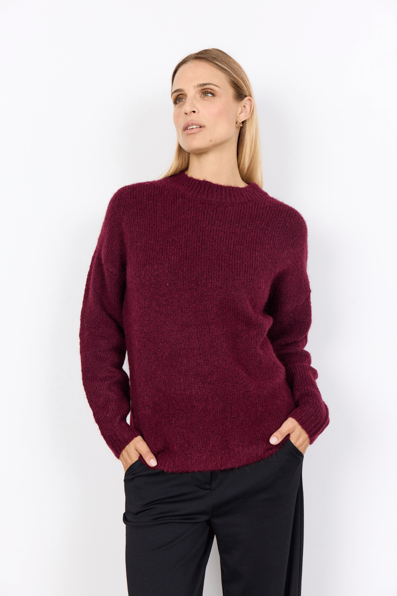 Soya Concept 33331-20 Gunna Jumper Dark Red Melange