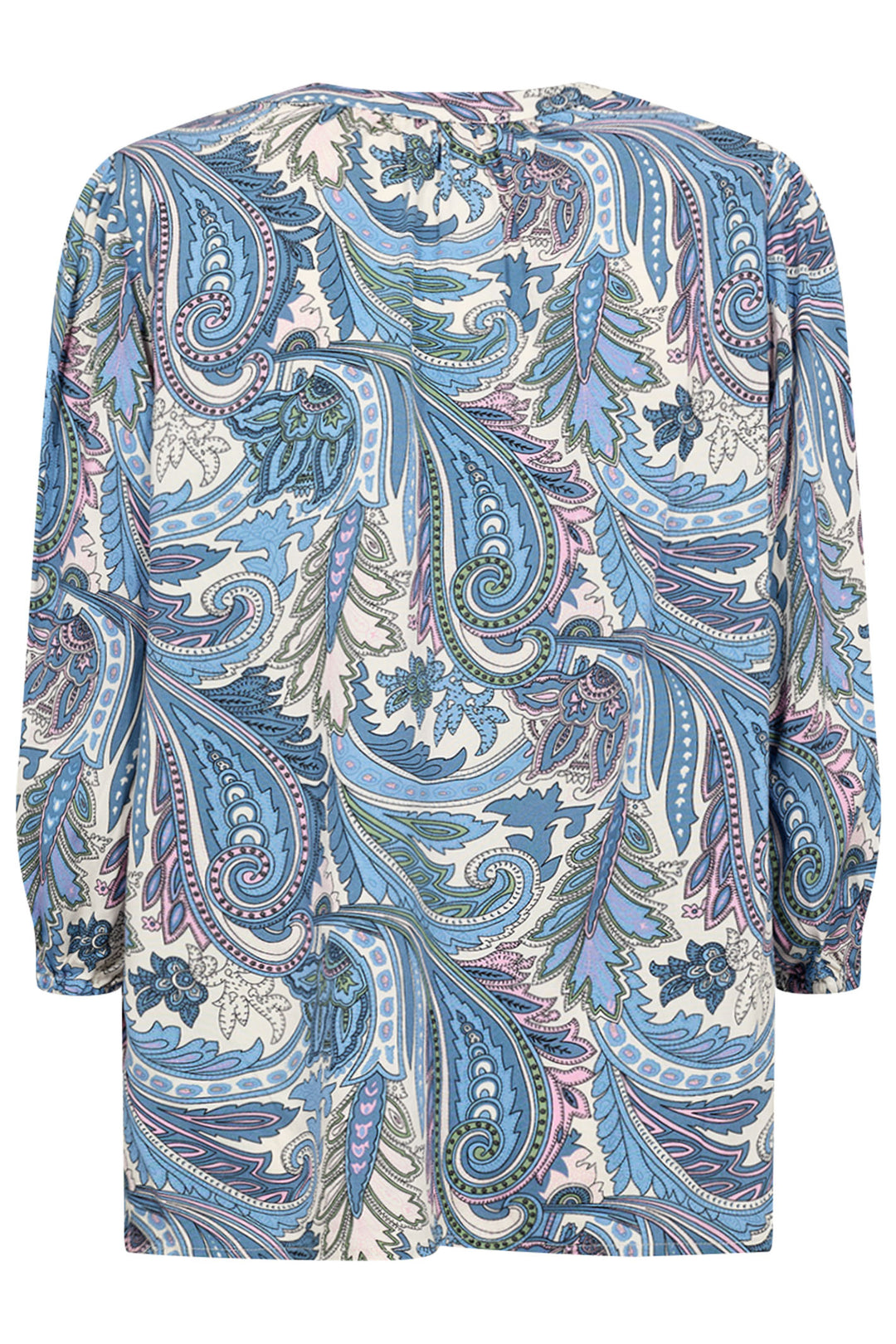 Soya Concept 40549-20 6245-8B SC-Donia 1 Crystal Blue Print Blouse - Dotique