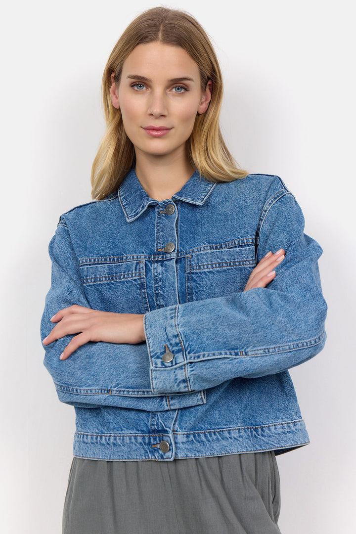 Soya Concept 40577-20 2240-8B SC-Dolores 2 Blue Denim Jacket - Dotique