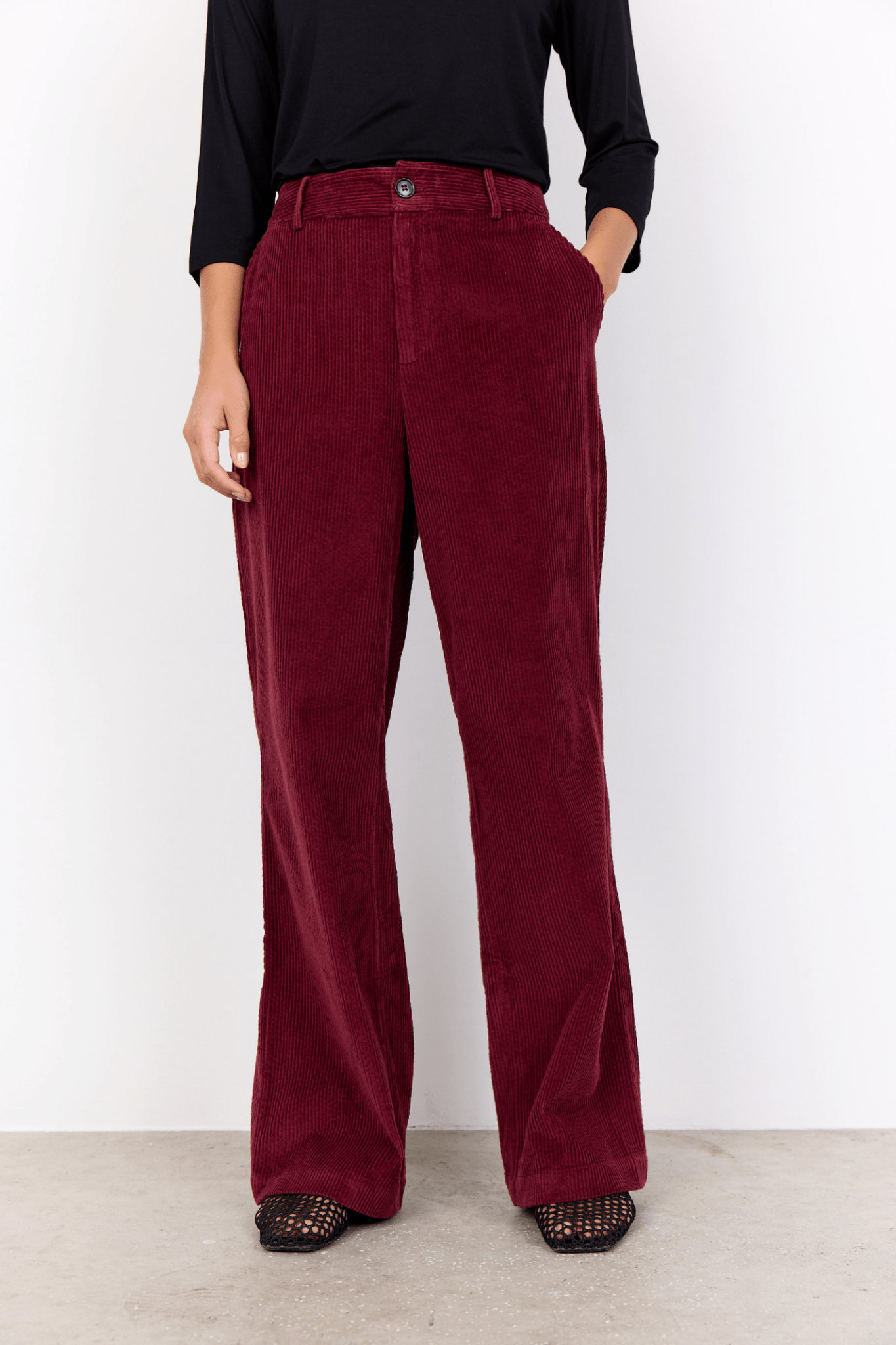 Soya Concept 41368-20 Bindi Trousers Dark Red at Dotique
