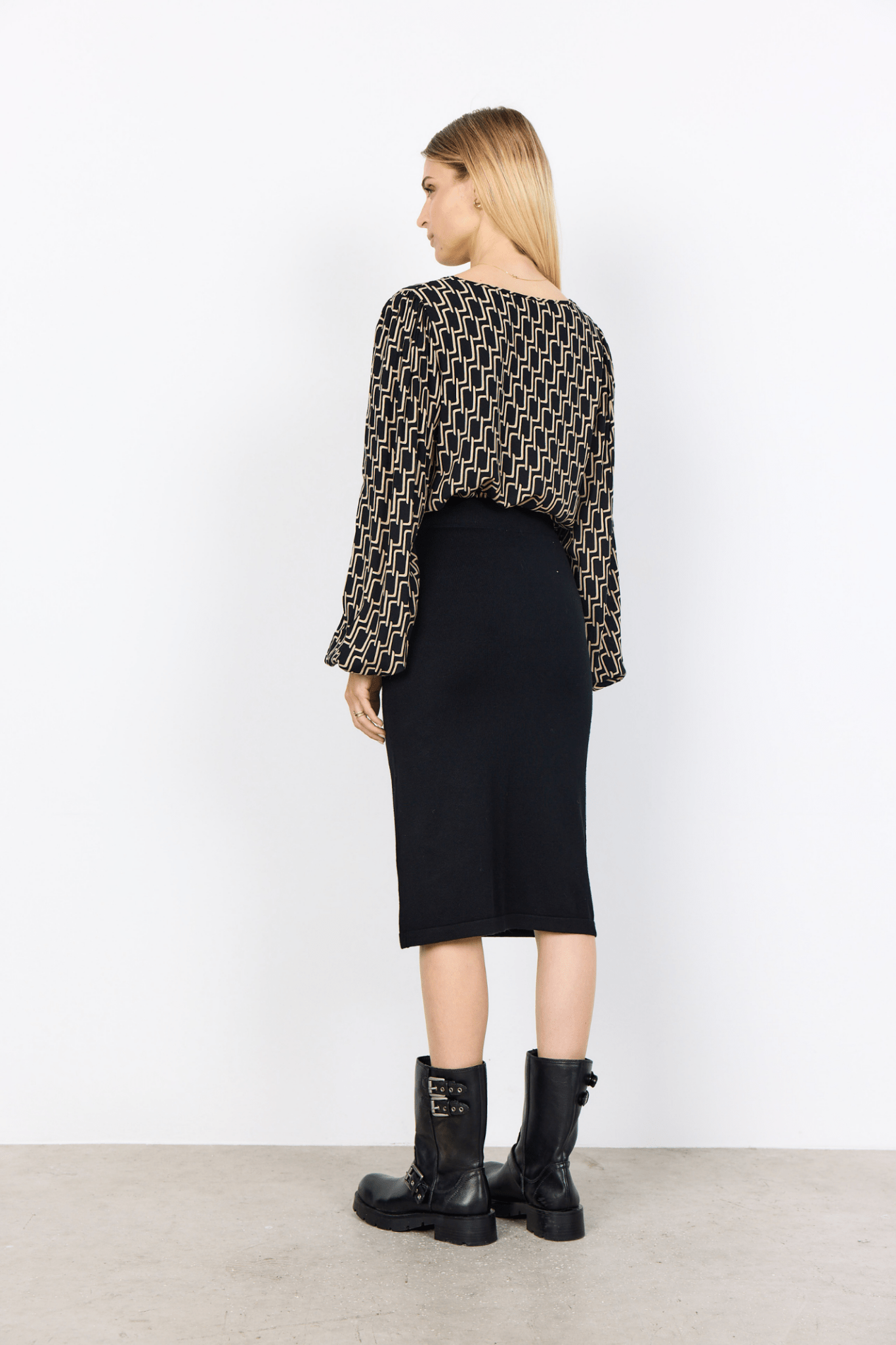 Soya Concept 41372-20 Varla Blouse Black Combi at Dotique