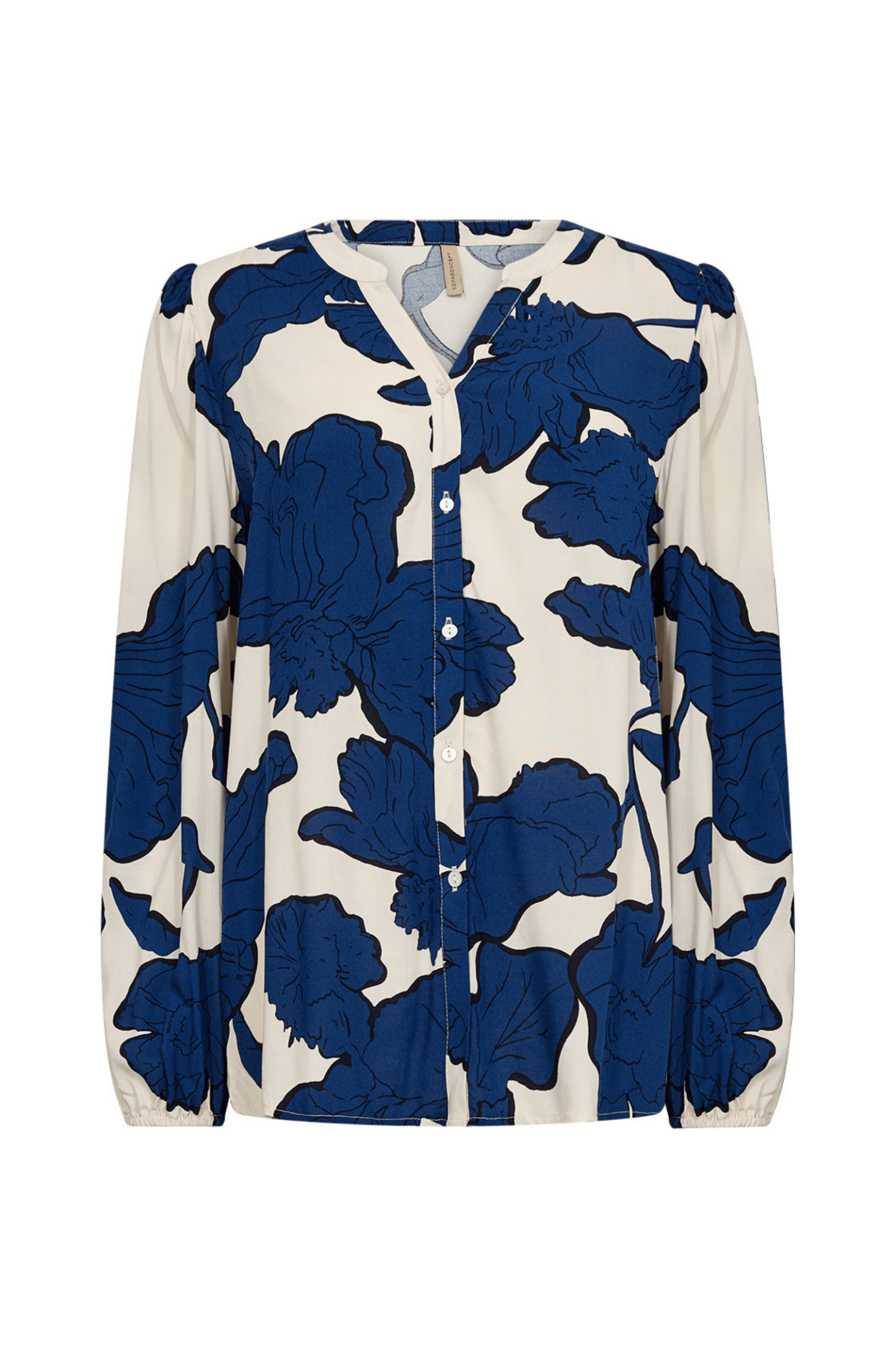 Soya Concept 41417-20 Vigdis Shirt Estate Blue Combi at Dotique