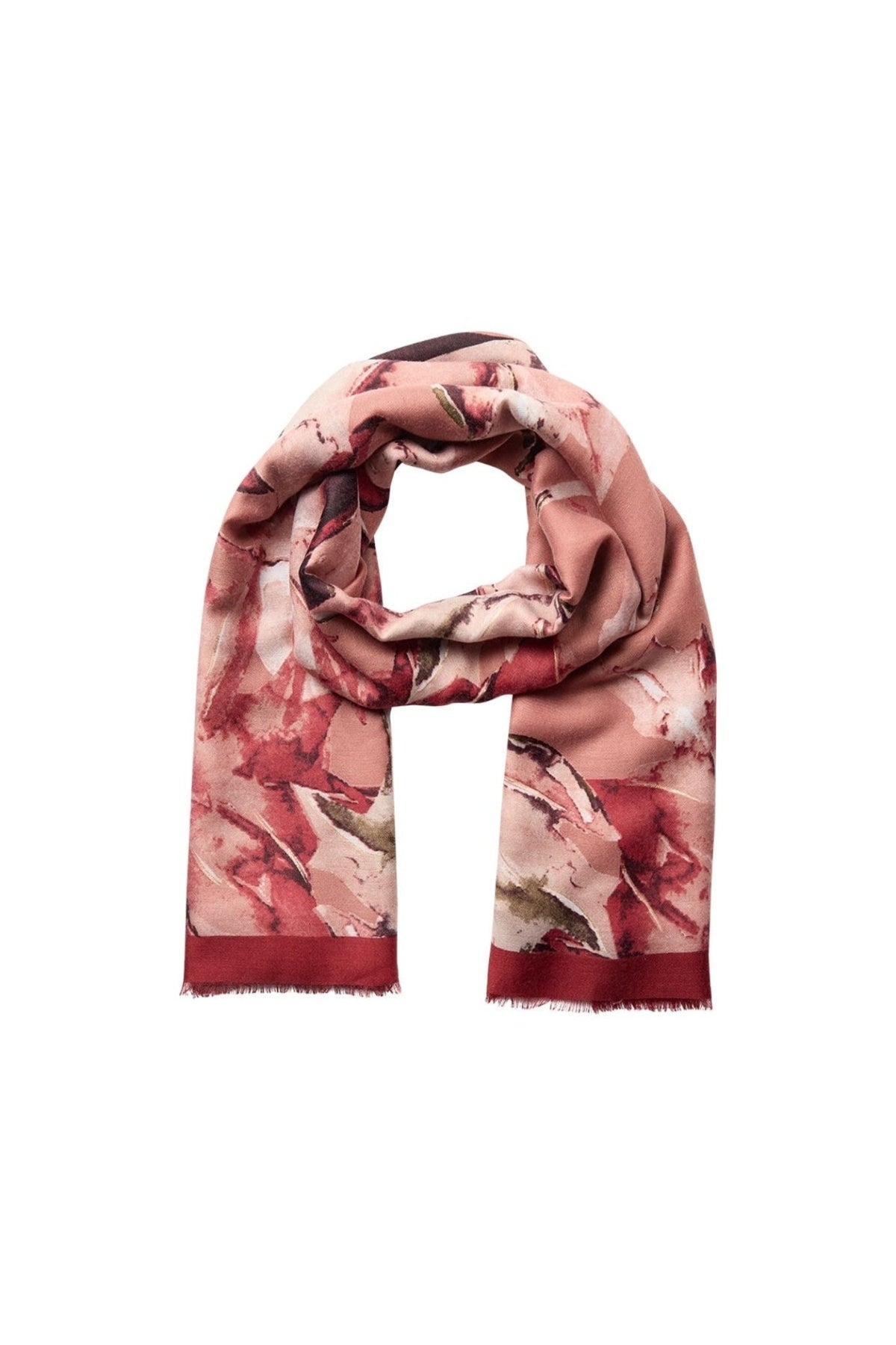 Soya Concept 51461-20 Vamellon Scarf Dark Red Combi