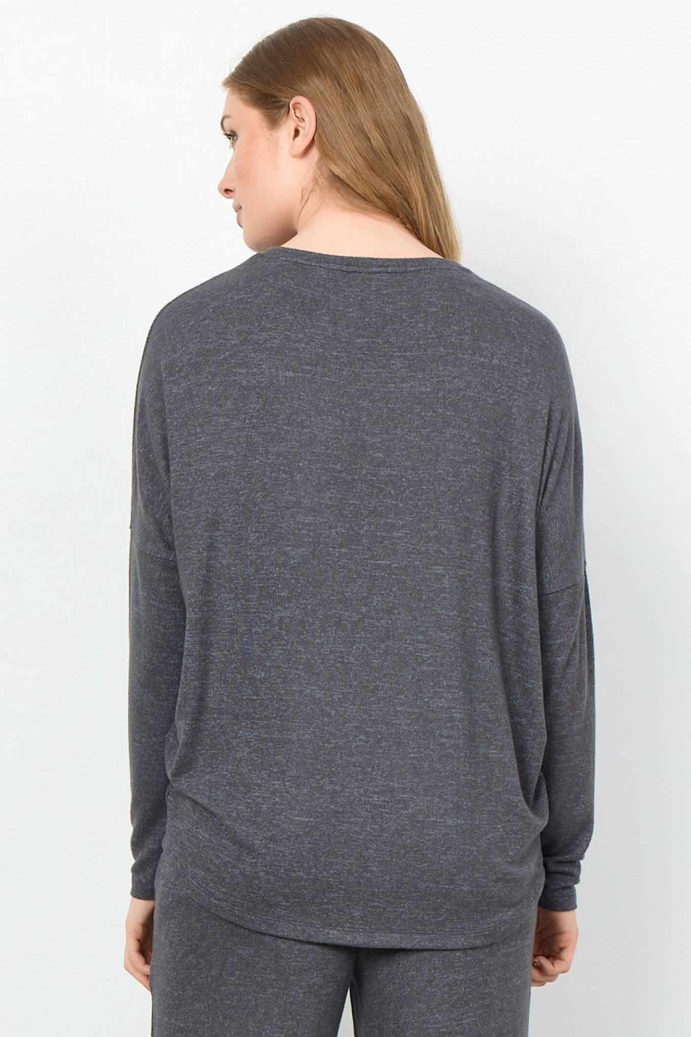 Soyaconcept SC-Biara 1 24788-20 Col 99780 Dark Grey Soft Round Neck Jumper - Dotique
