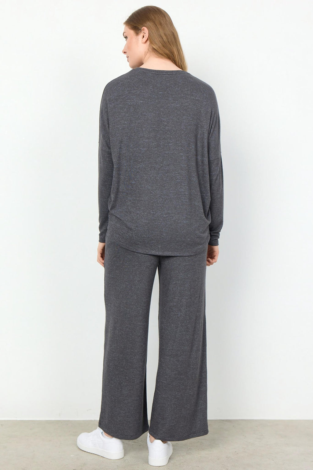 Soyaconcept SC-Biara 1 24788-20 Col 99780 Dark Grey Soft Round Neck Jumper - Dotique
