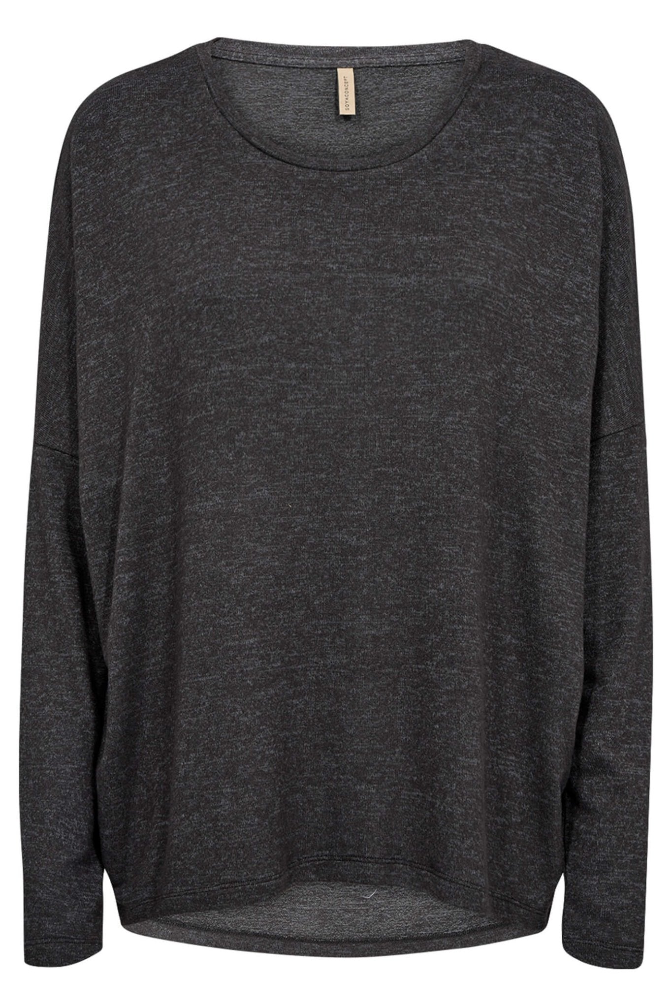 Soyaconcept SC-Biara 1 24788-20 Col 99780 Dark Grey Soft Round Neck Jumper - Dotique