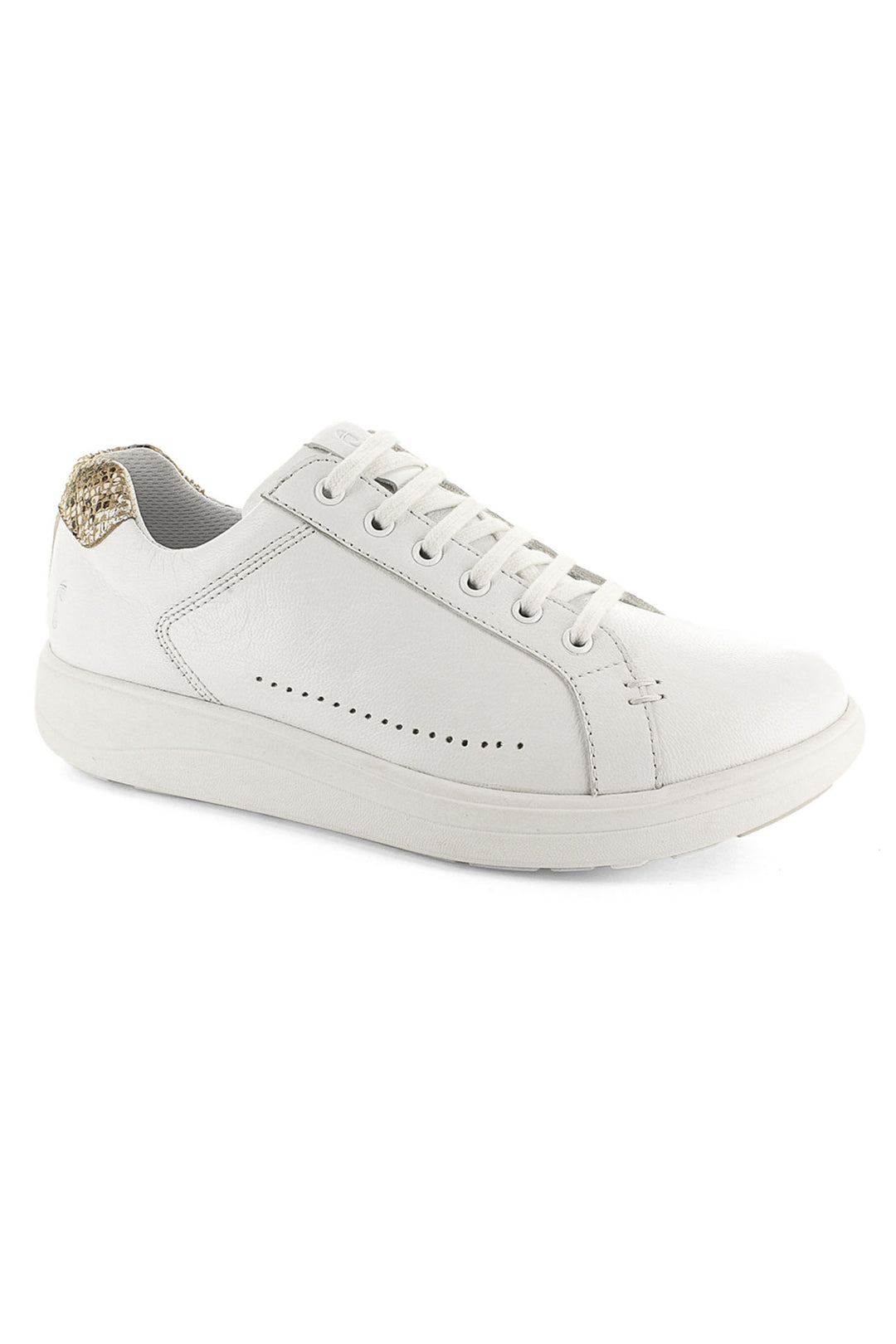 Strive Dakota White Snake Trainers - Dotique