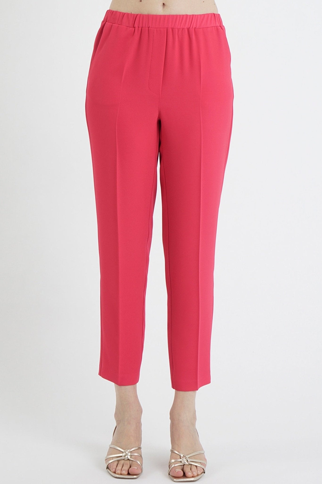 Ten Ways to Be T4301214277C Pink Perseo Cropped Trousers - Dotique