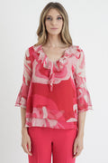 Ten Ways to Be TE283315498 Caramello Fuschia Pink Floral Blouse - Dotique