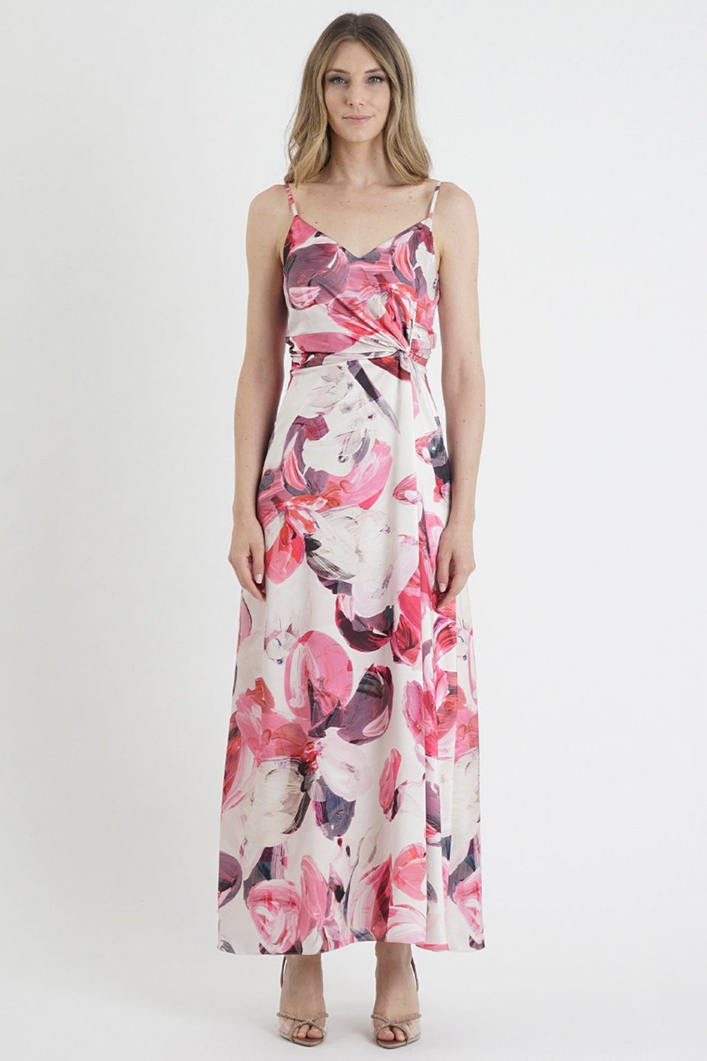 Ten Ways to Be TF348515494 Tarallo Pink Floral Maxi Dress - Dotique