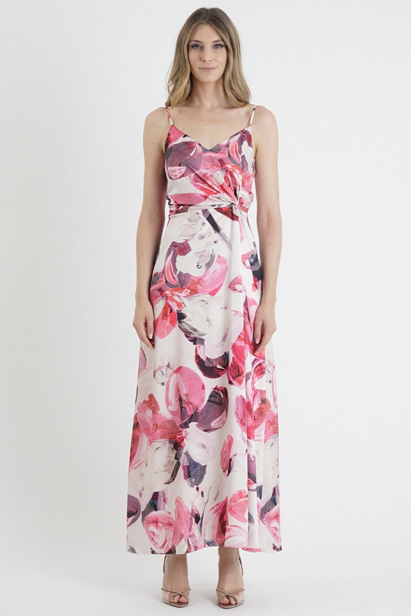 Ten Ways to Be TF348515494 Tarallo Pink Floral Maxi Dress - Dotique