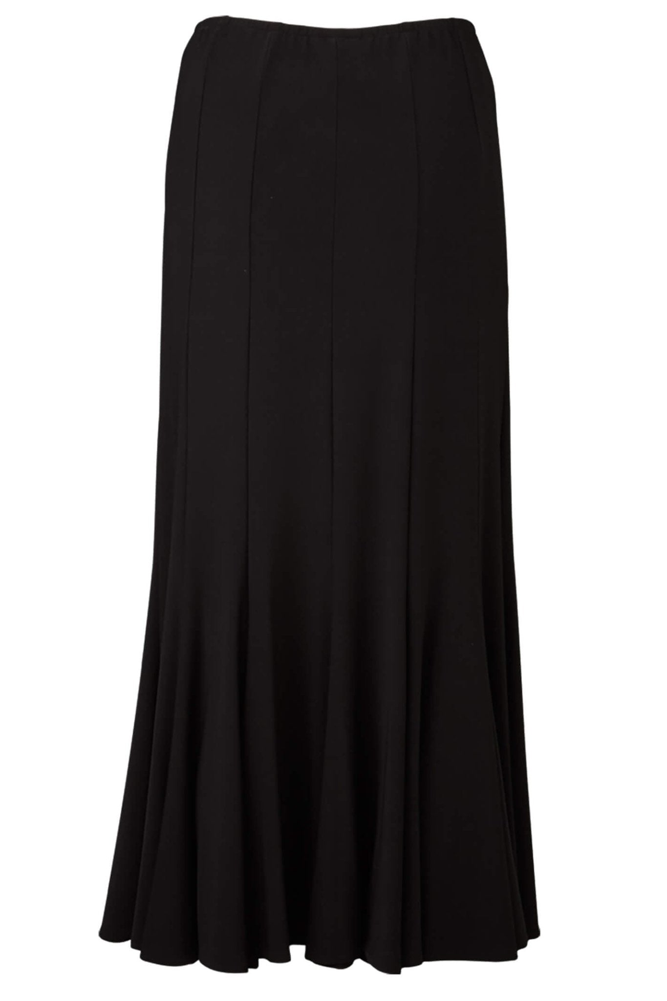 Tia 75242-7093 9000 Black Panel Flared Skirt - Dotique