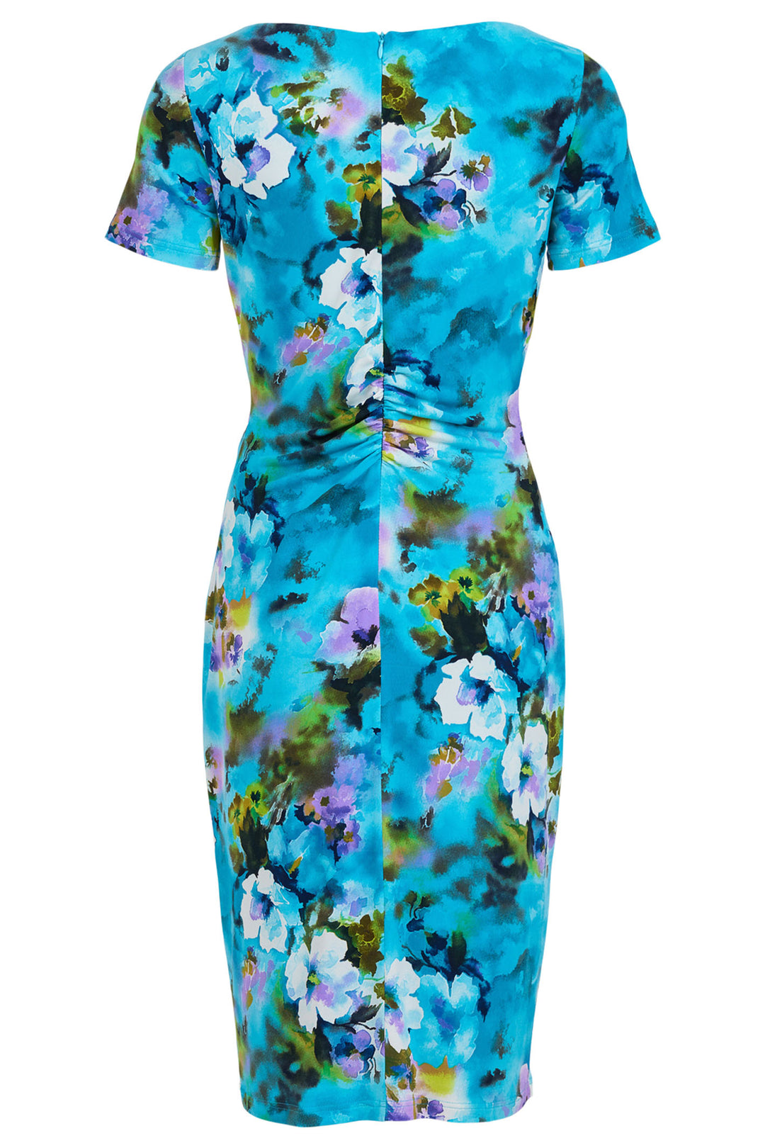 Tia 78409-7739 76 Blue Multicolour Floral Print Dress - Dotique