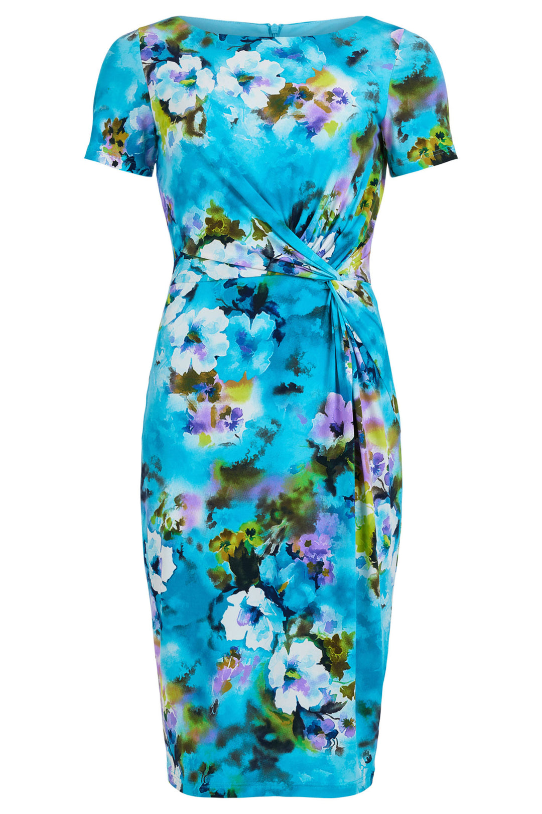 Tia 78409-7739 76 Blue Multicolour Floral Print Dress - Dotique