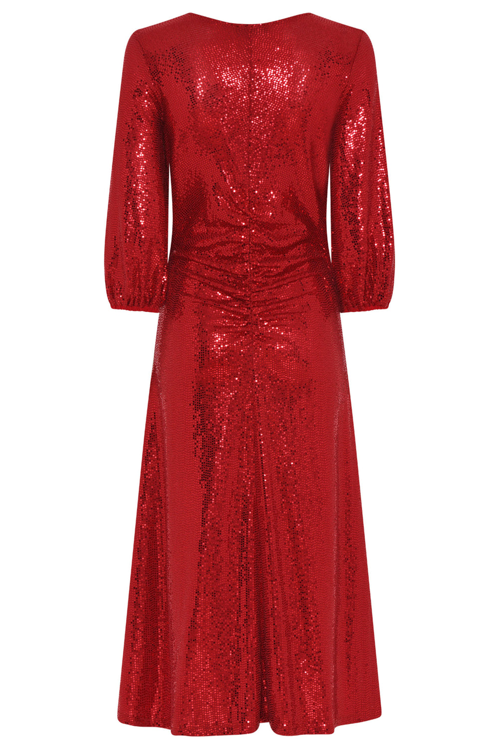 Tia 78519 Red Sequin Party Dress - Dotique Chesterfield
