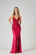 Tiffanys Dory Cherry Red Prom Dress9