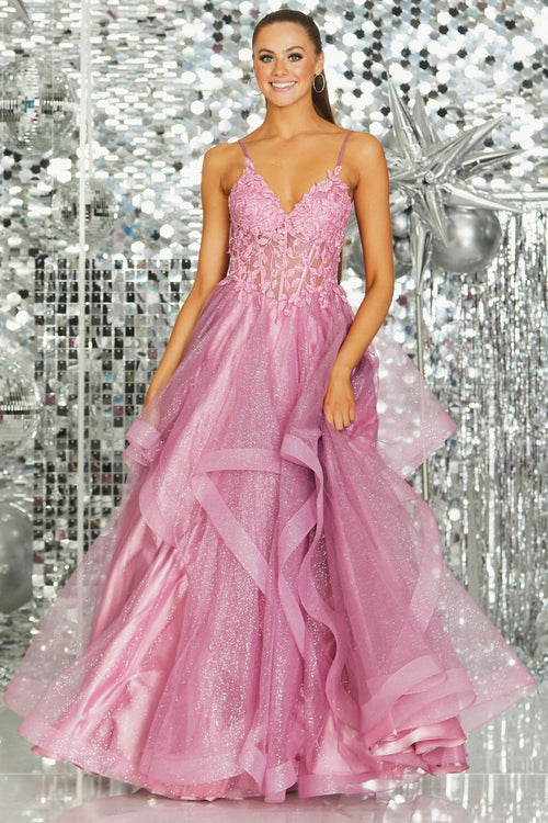 Tiffanys Fern Vintage Pink Prom Dress – Dotique