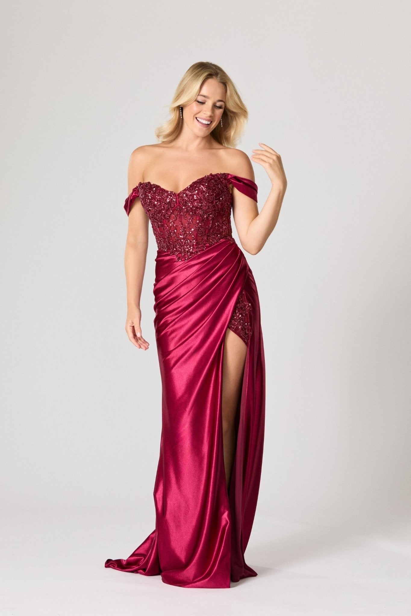 Tiffanys Gia Wine Prom Dress 2