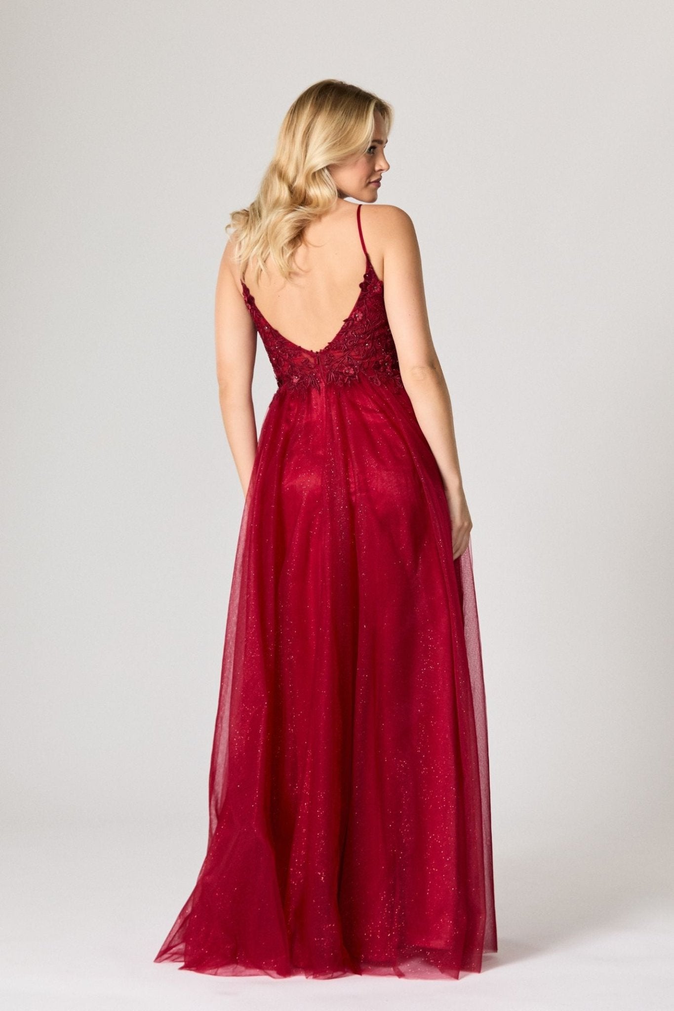 Tiffanys Madeline  Wine Prom Dress6
