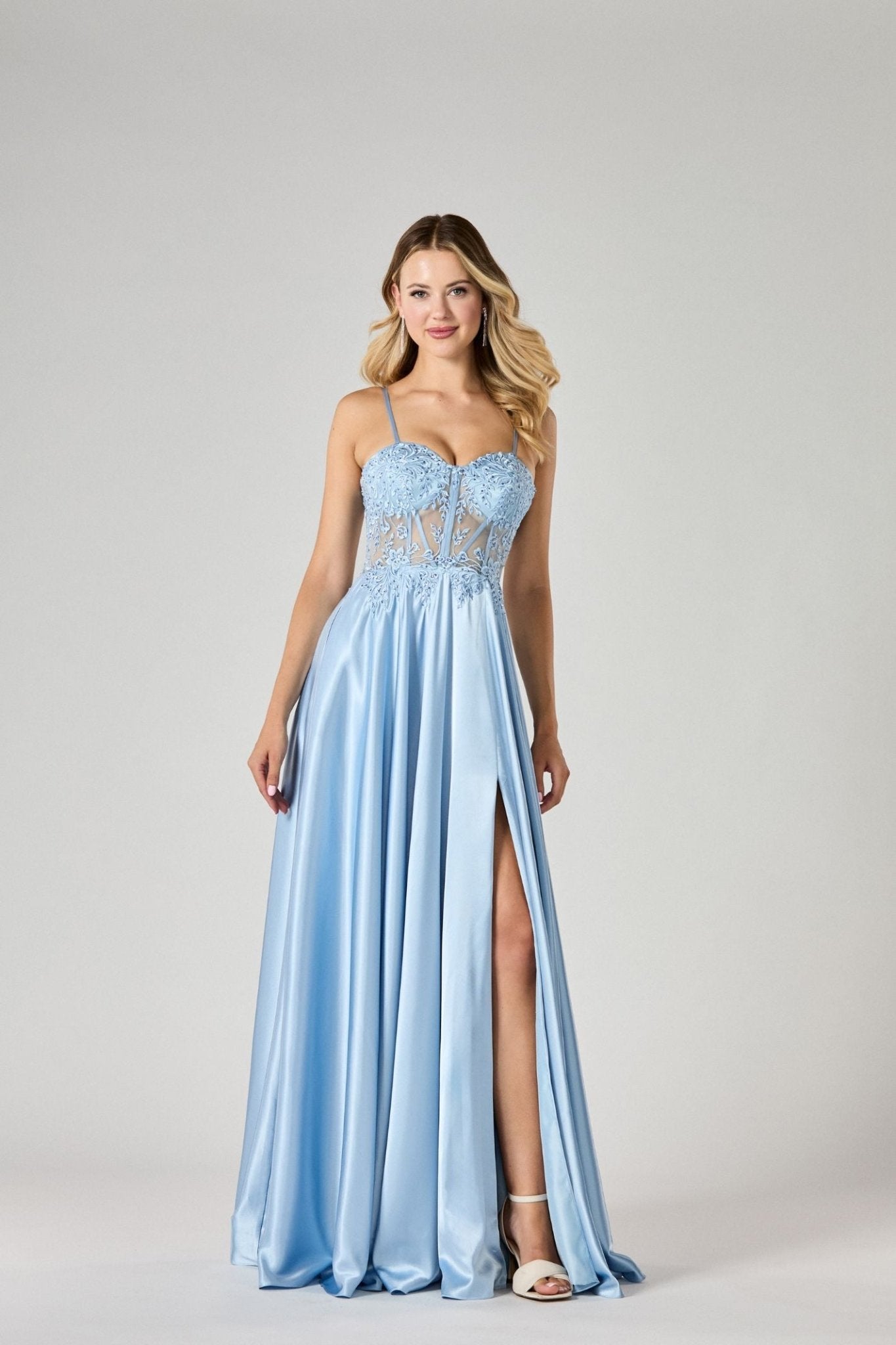 Tiffanys Paloma Grey Blue Prom Dress 2