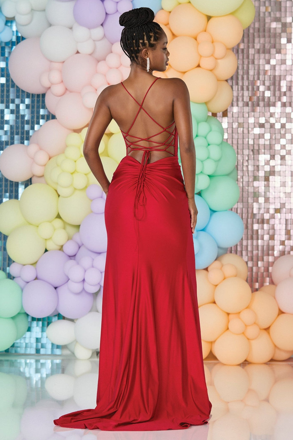 Tiffanys Tabby Red Prom Dress - Dotique - Tiffanys