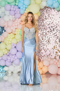 Tiffanys  Vivian Dusty Blue Prom Dress 2