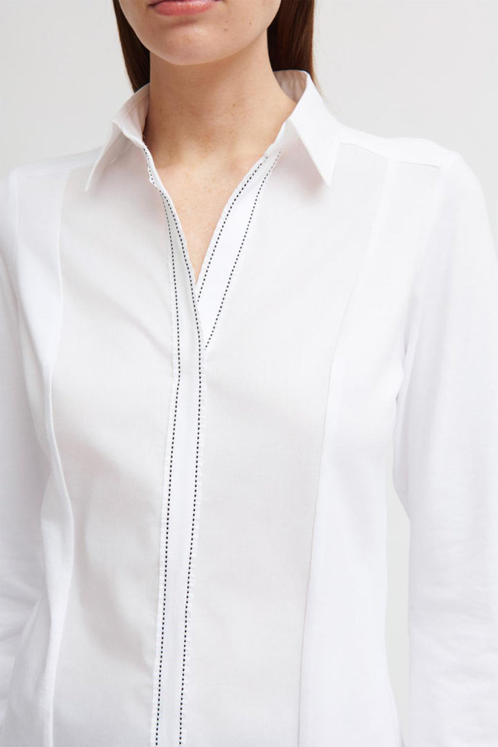 Tinta 3728801 Saba Stitch Detail White Shirt - Dotique