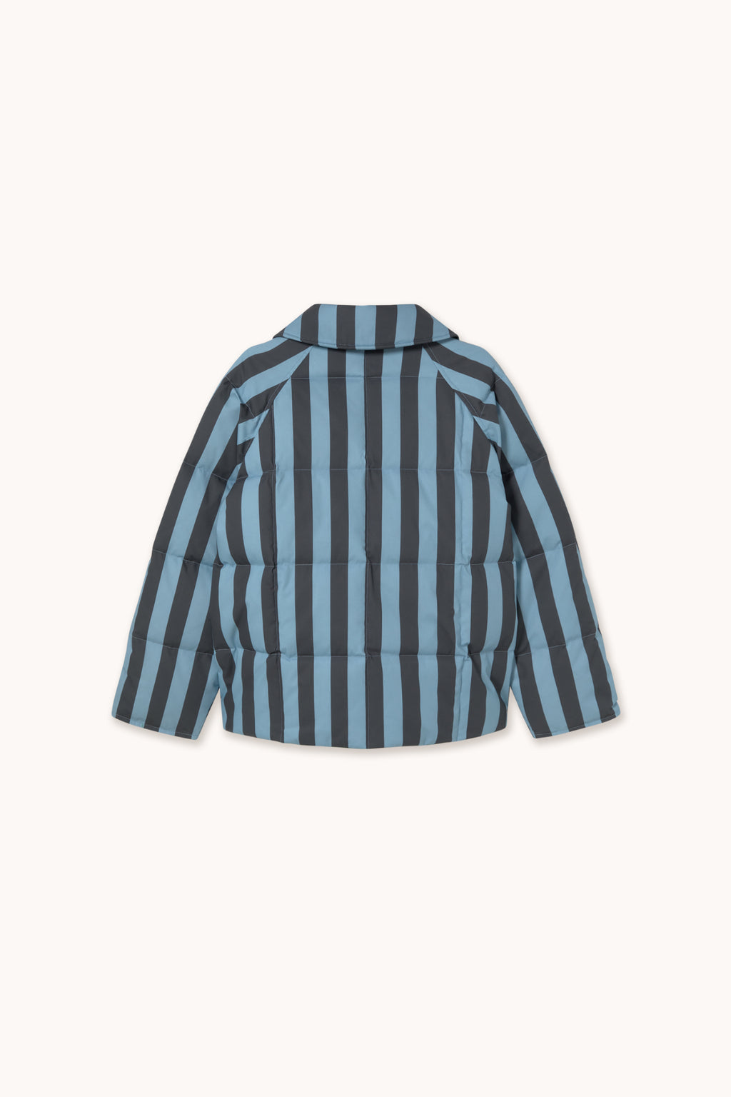 Tiny Big Sister Blue Striped Medium Length Jacket AW26-623