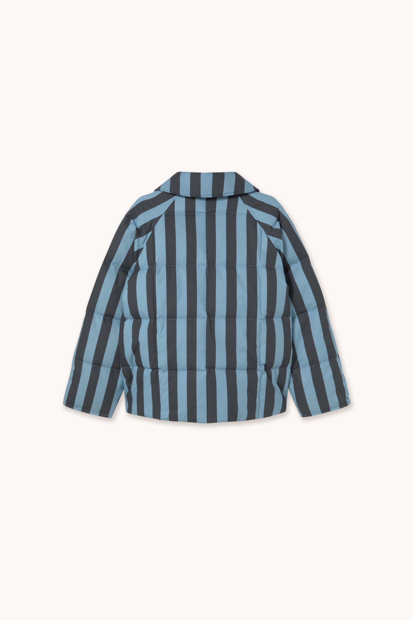 Tiny Big Sister Blue Striped Medium Length Jacket AW26-623