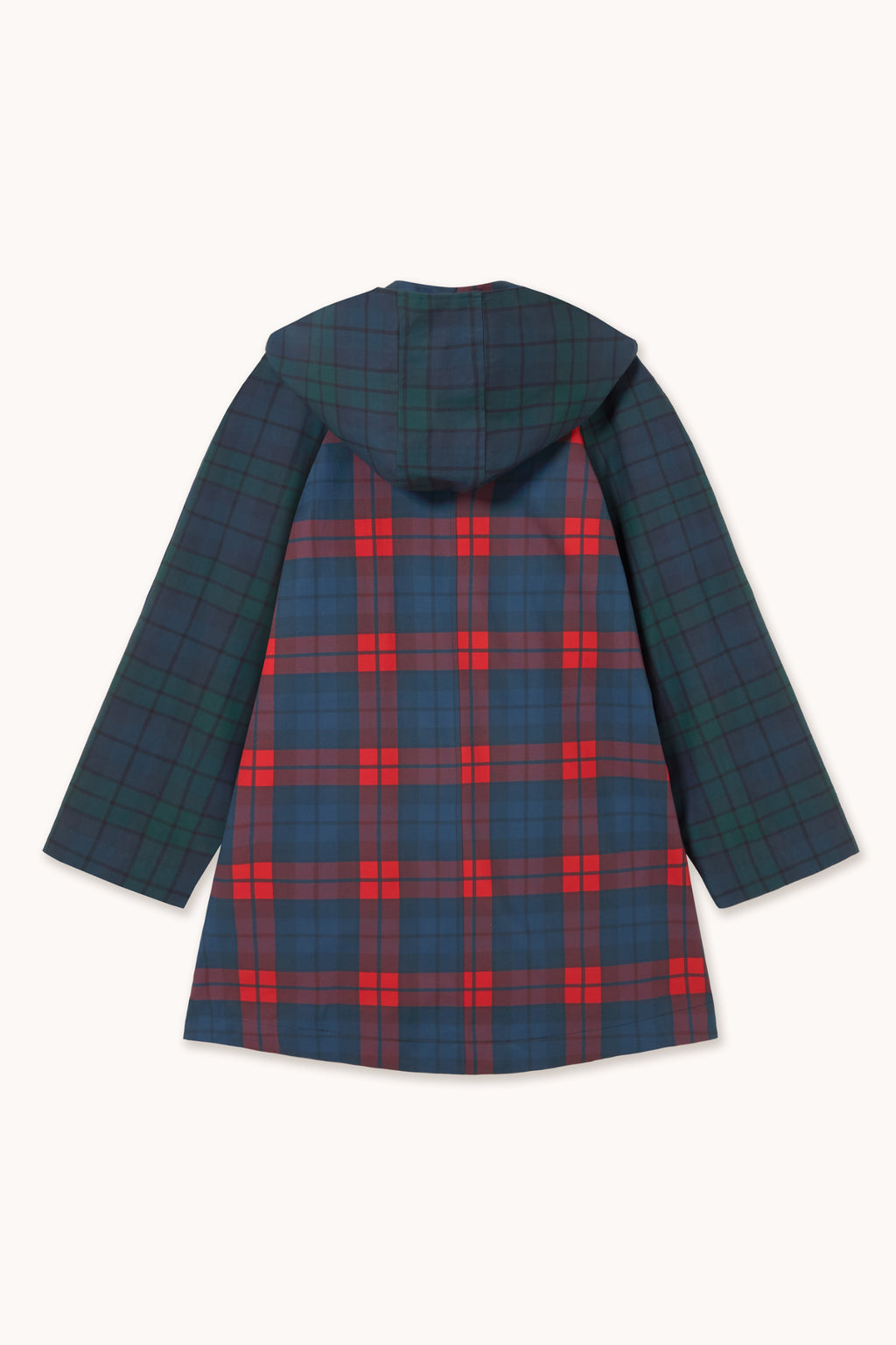 Tiny Big Sister Check Hood Trench Coat AW26-633
