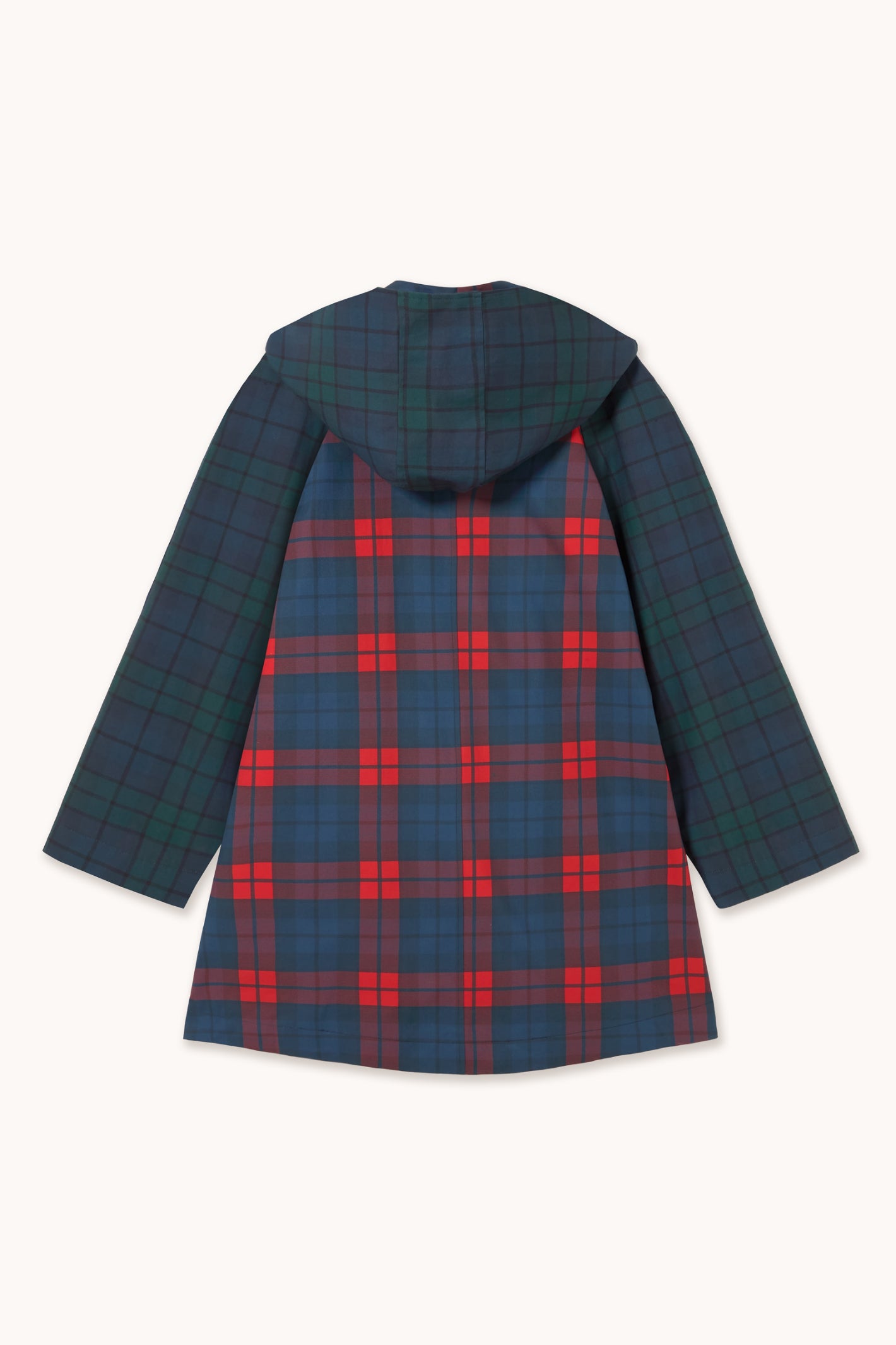 Tiny Big Sister Check Hood Trench Coat AW26-633